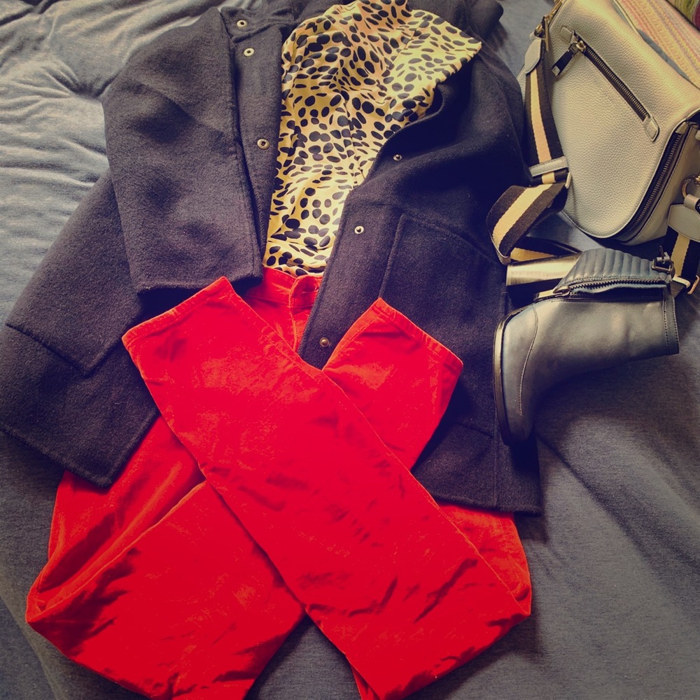 Red velvet tooth pick jeans